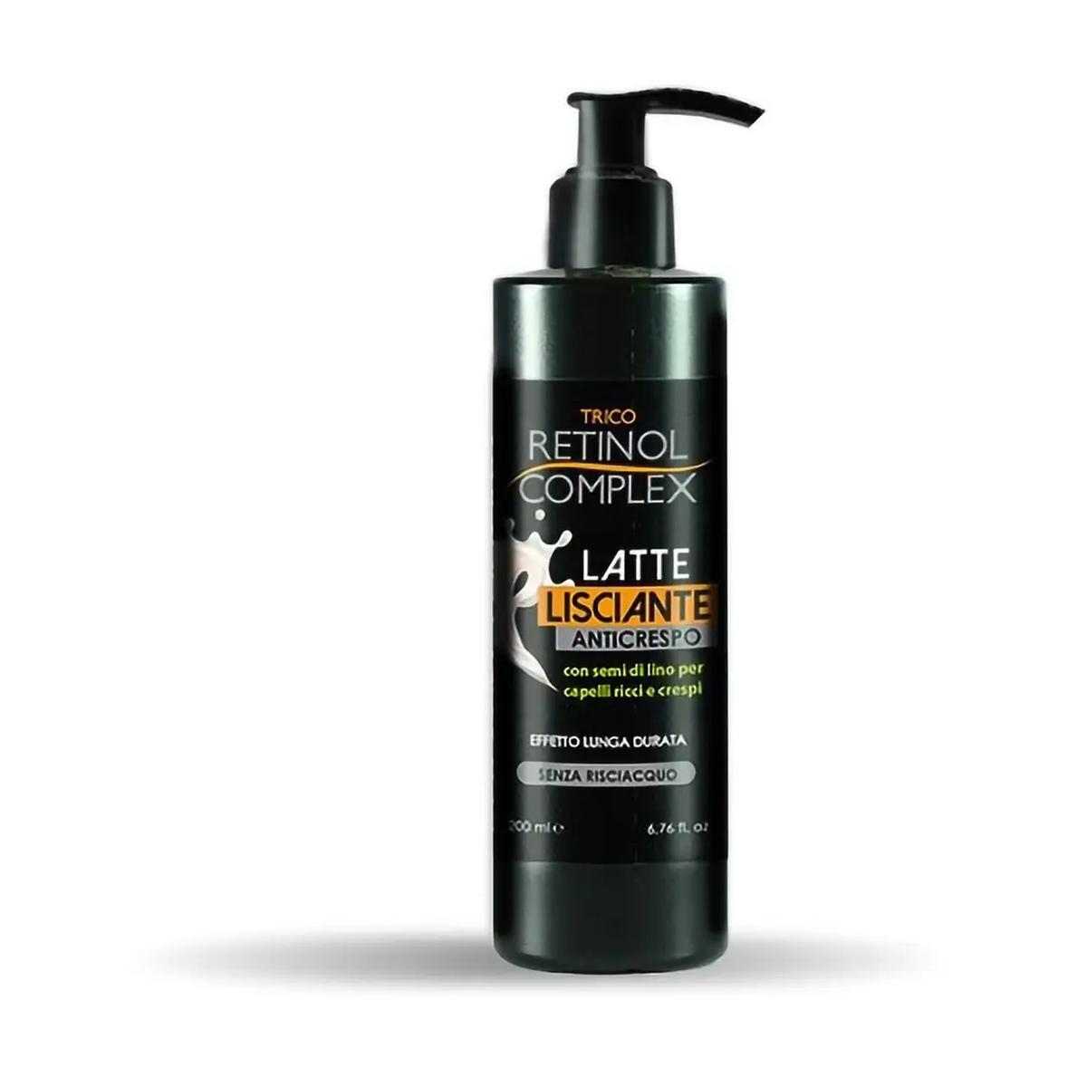 Retinol Complex Latte Lisciante Termoprotettore Anticrespo Semi di Lino 200ml