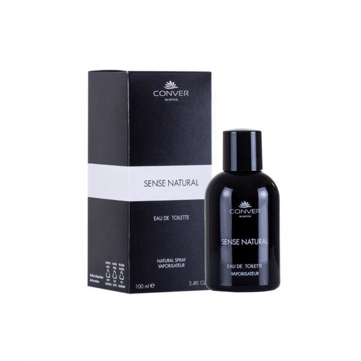 CONVER SCENT NATURAL Profumo Uomo EDT 100ml. Fragranza Ambrata Speziata al Tè