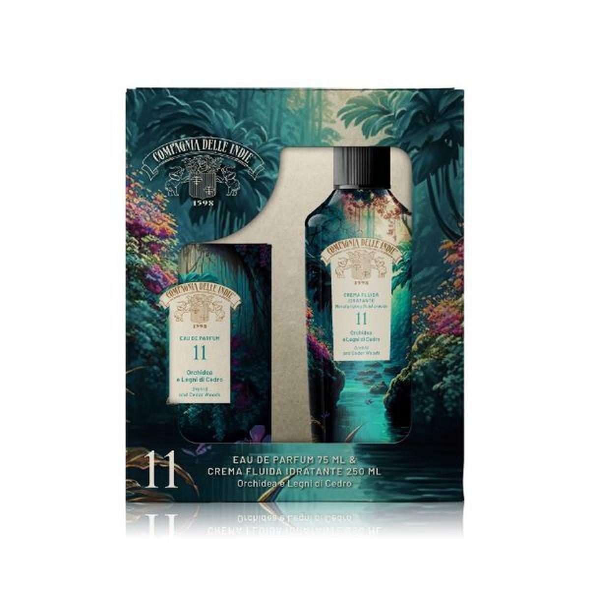 Compagnia delle Indie Cofanetto Regalo 11 Orchidea e Legni di Cedro. EDP + Crema Corpo