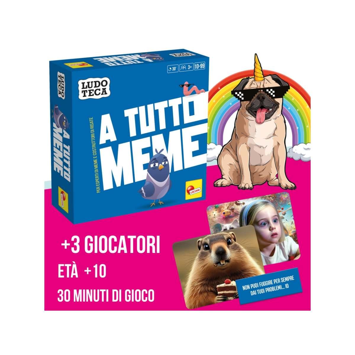 A Tutto Meme Ludoteca Pocket Lisciani - Il Gioco di Carte per Creare i Meme più Divertenti