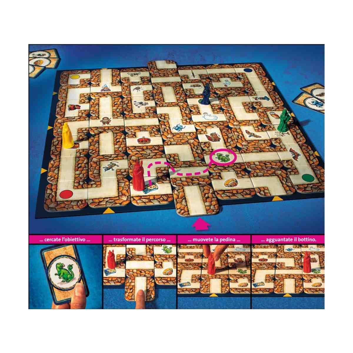 Ravensburger Labirinto Magico - Il Classico Gioco da Tavolo di Strategia per Famiglia