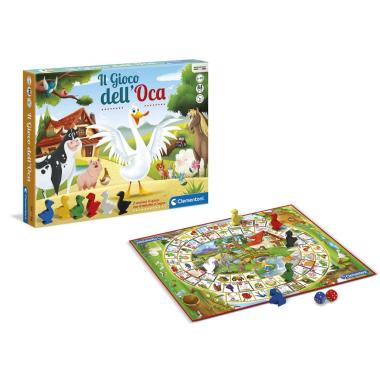 Clementoni Il Gioco dell'Oca - Classico da Tavolo con Pedine in Legno