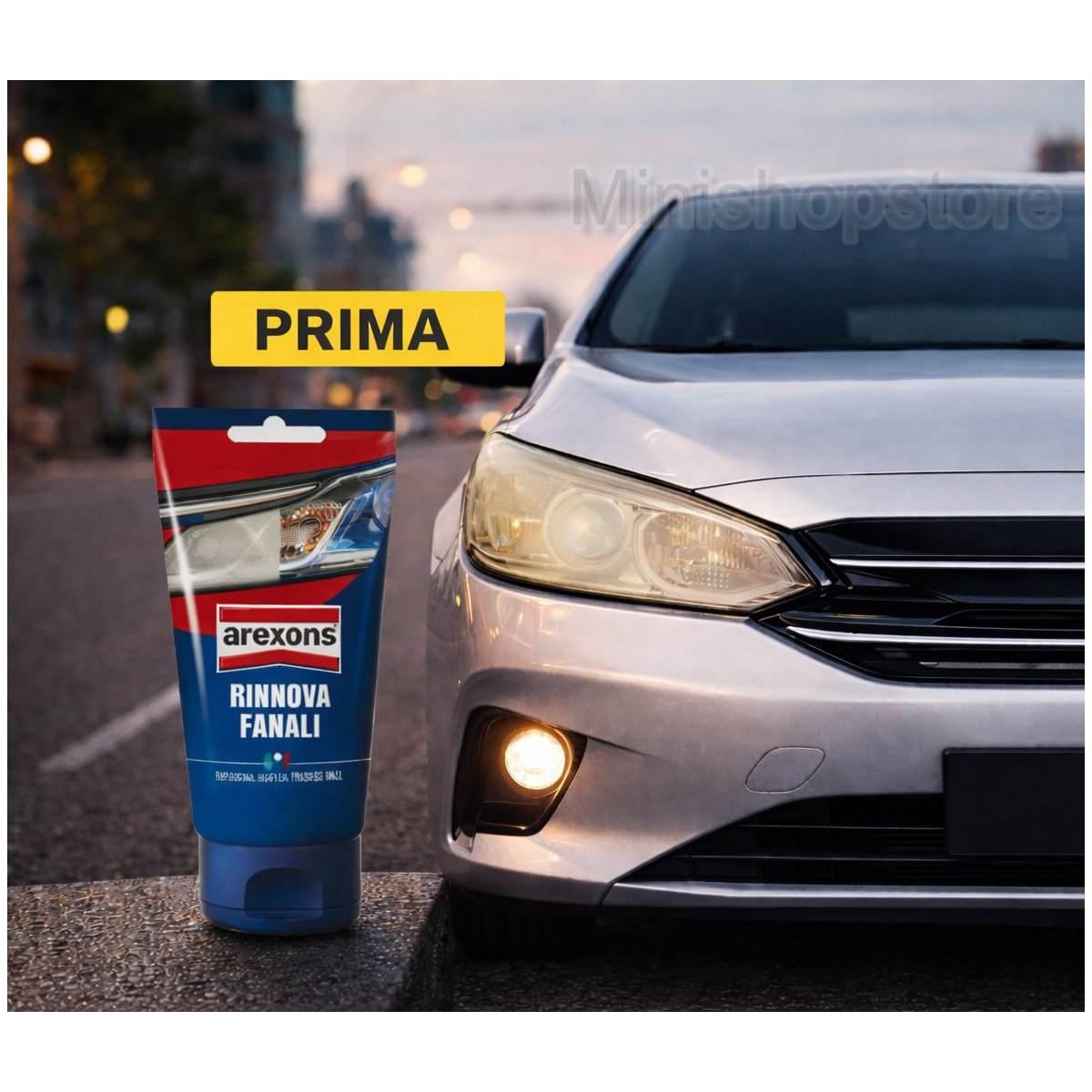 Arexons Rinnova Fanali 150g Pasta Lucidante Trasparenza e Luminosità<br />