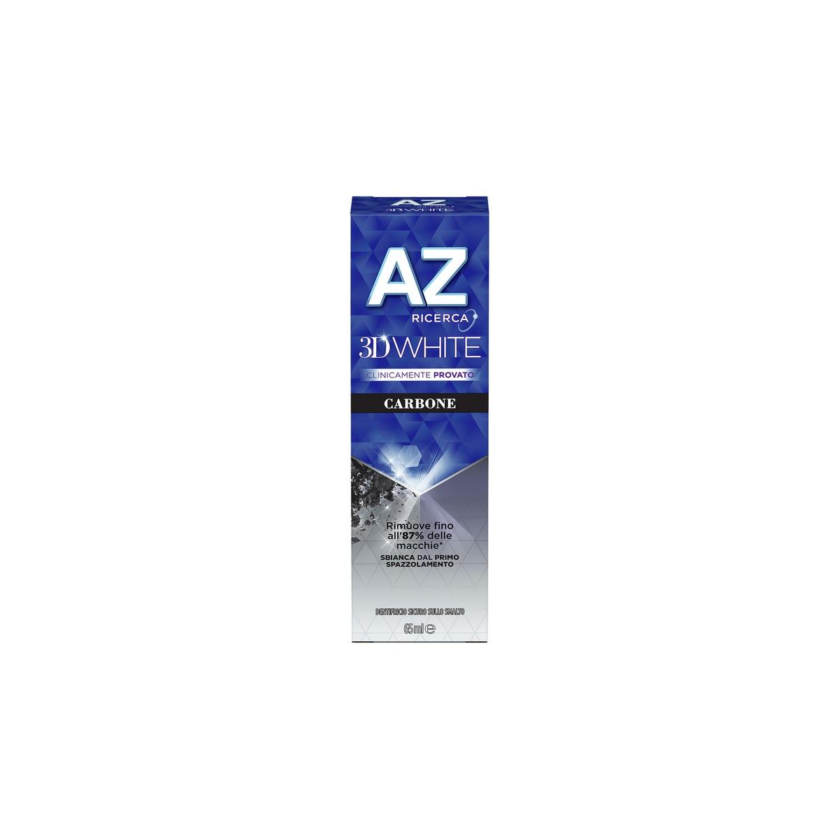 AZ 3D White Carbone Dentifricio Sbiancante 65ml Anti-Macchia