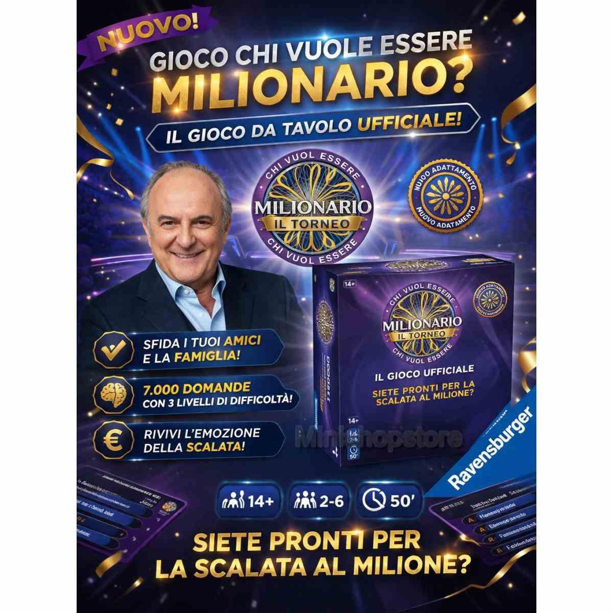 Gioco Chi Vuole Essere Milionario? Ravensburger. Il Gioco Ufficiale