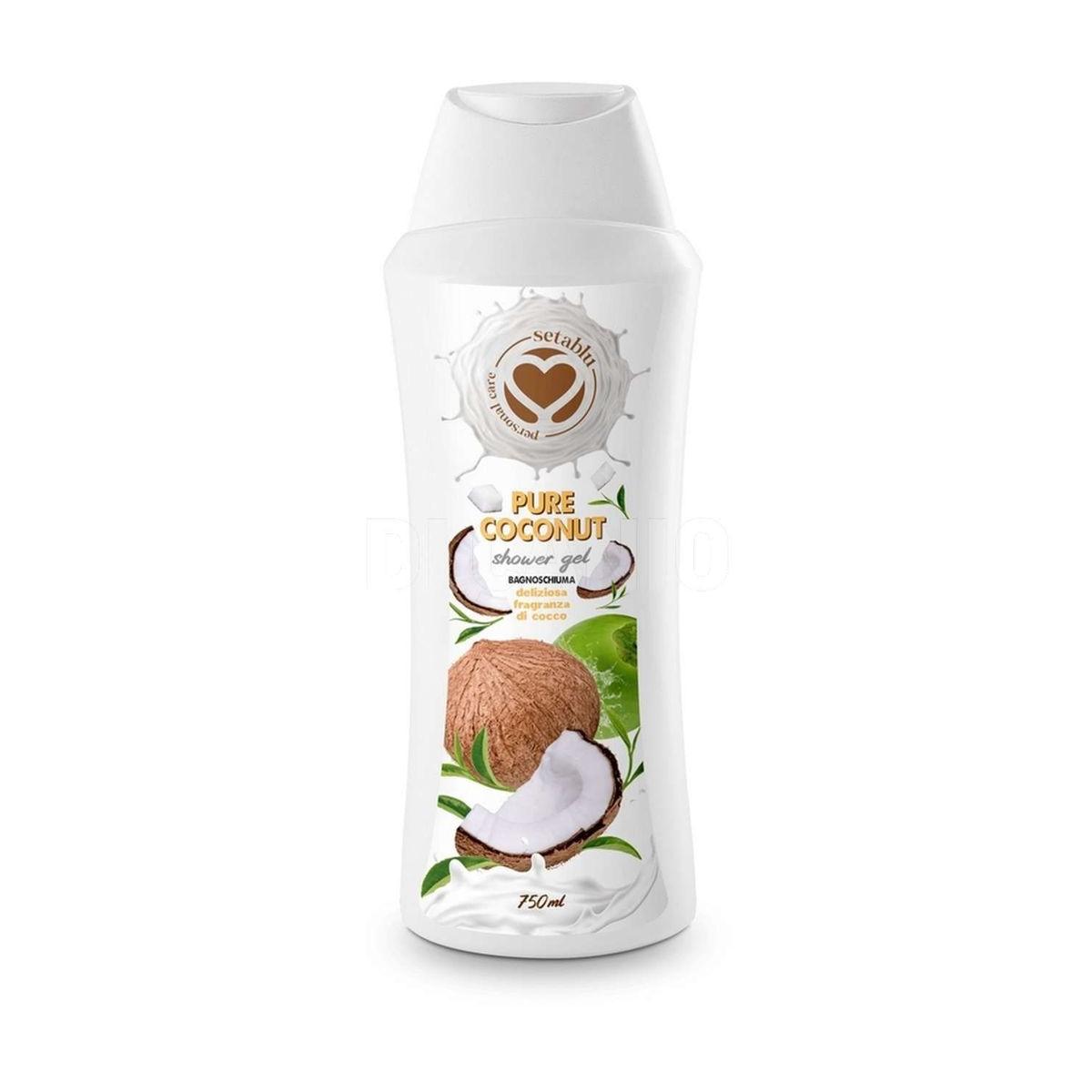 Setablu Bagnoschiuma Pure Coconut 750ml Doccia Idratante Profumo Cocco