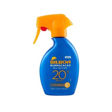 Spray solare Bilboa Burrocacao SPF 20 pelli delicate 250 ml
