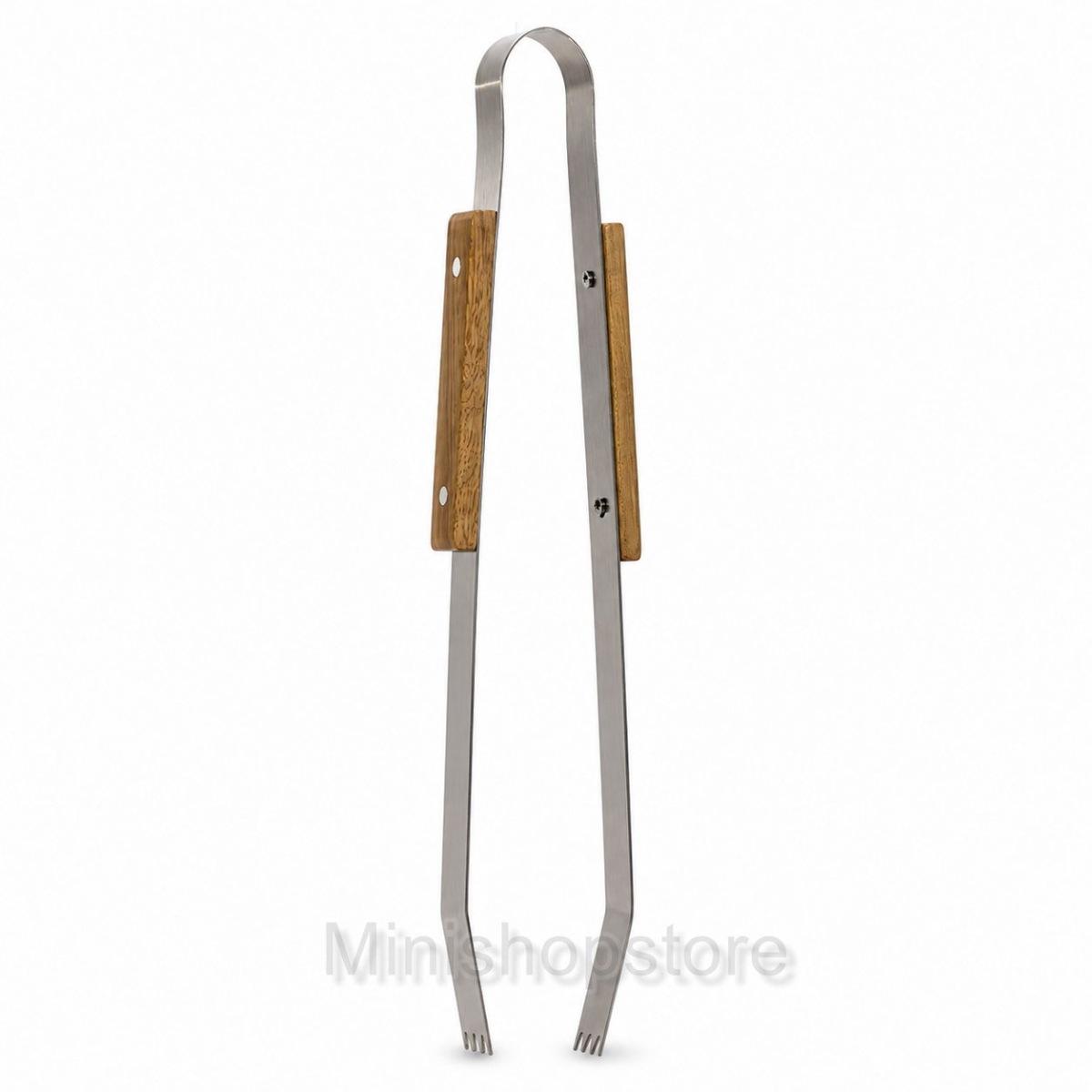 Set utensili barbecue GT 3 pezzi con manico in legno