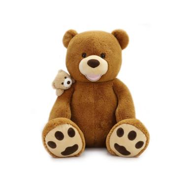 Peluche PTS Orso Maggie con cucciolo 35 cm da abbracciare