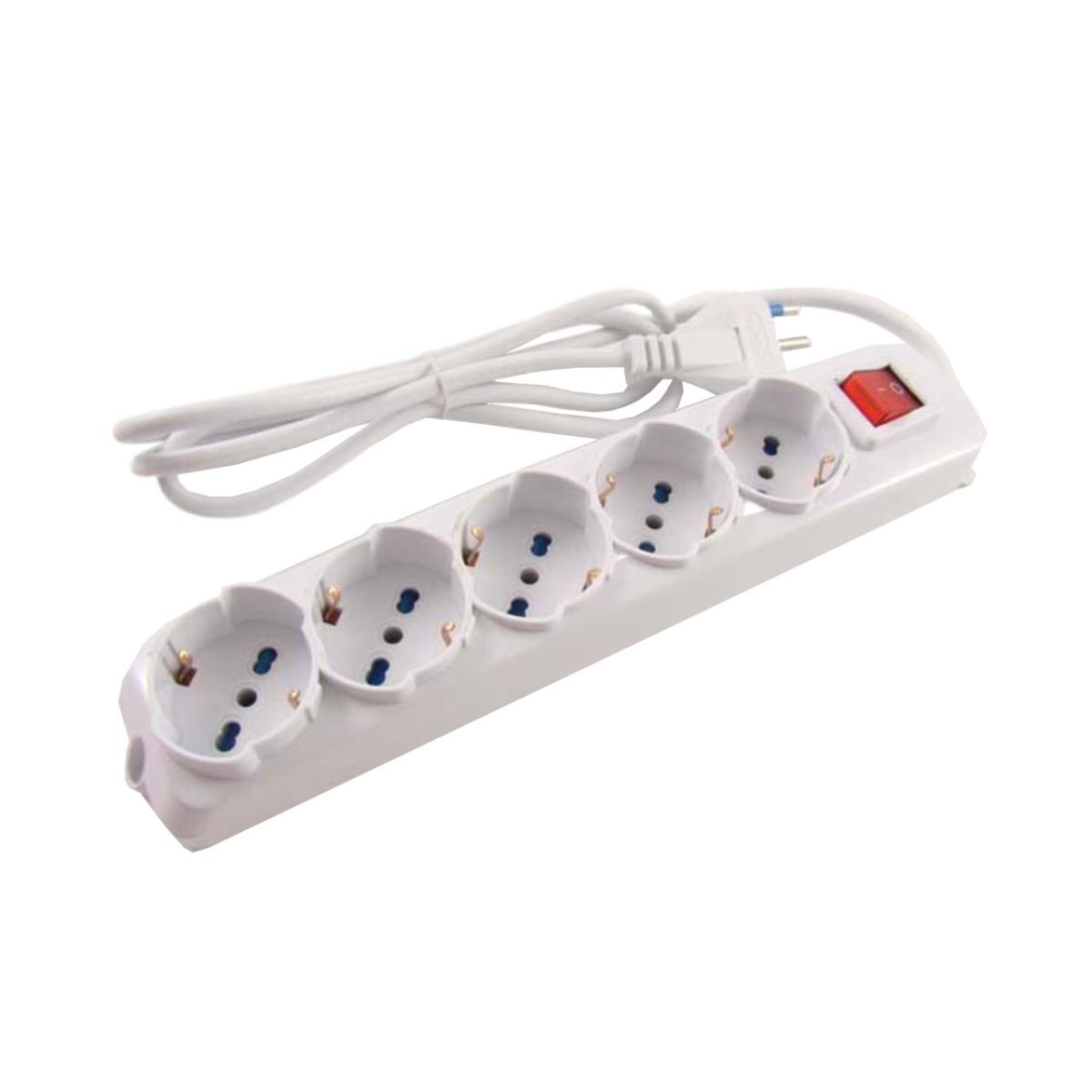 PRESA BIPASSO5+SCHUKO 1.5mt 8162